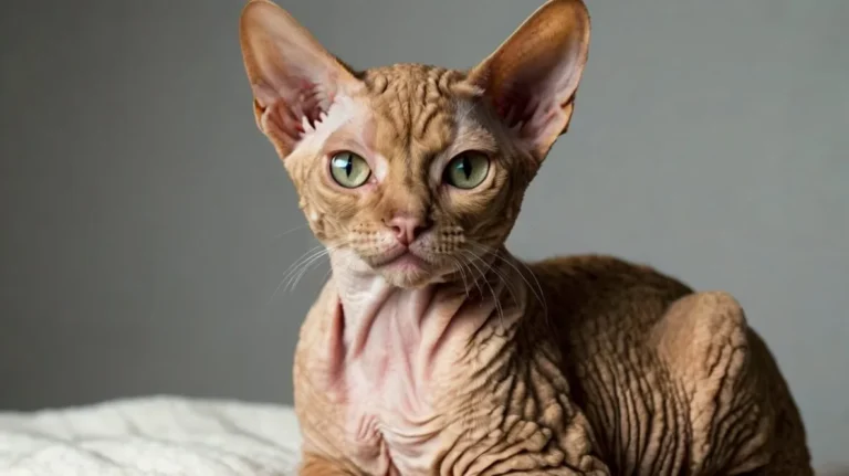 The Devon Rex cat